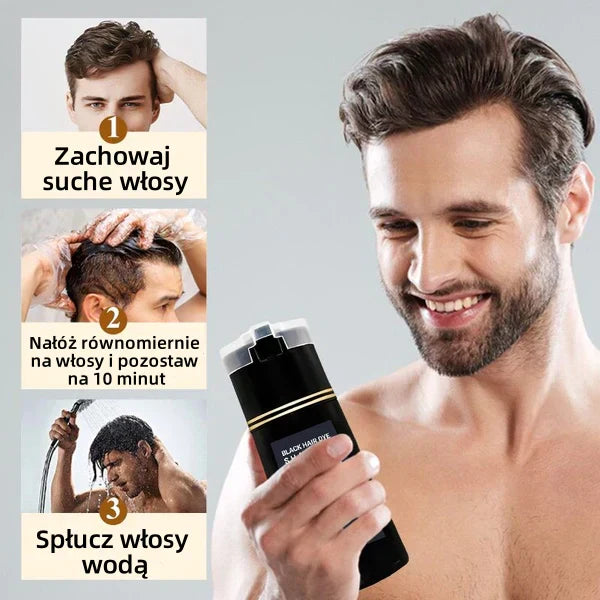 Plaukų šampūnas su momentiniu dažymo efektu - Barzda ir plaukai-LT