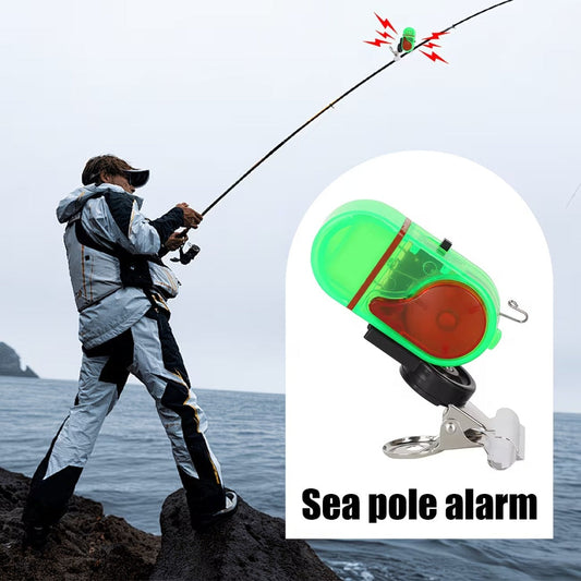 🚨🔊 Alarm wędkarski z dźwiękiem i światłem LED – czułe wykrywanie haczyków w dzień i w nocy 🎣🌙