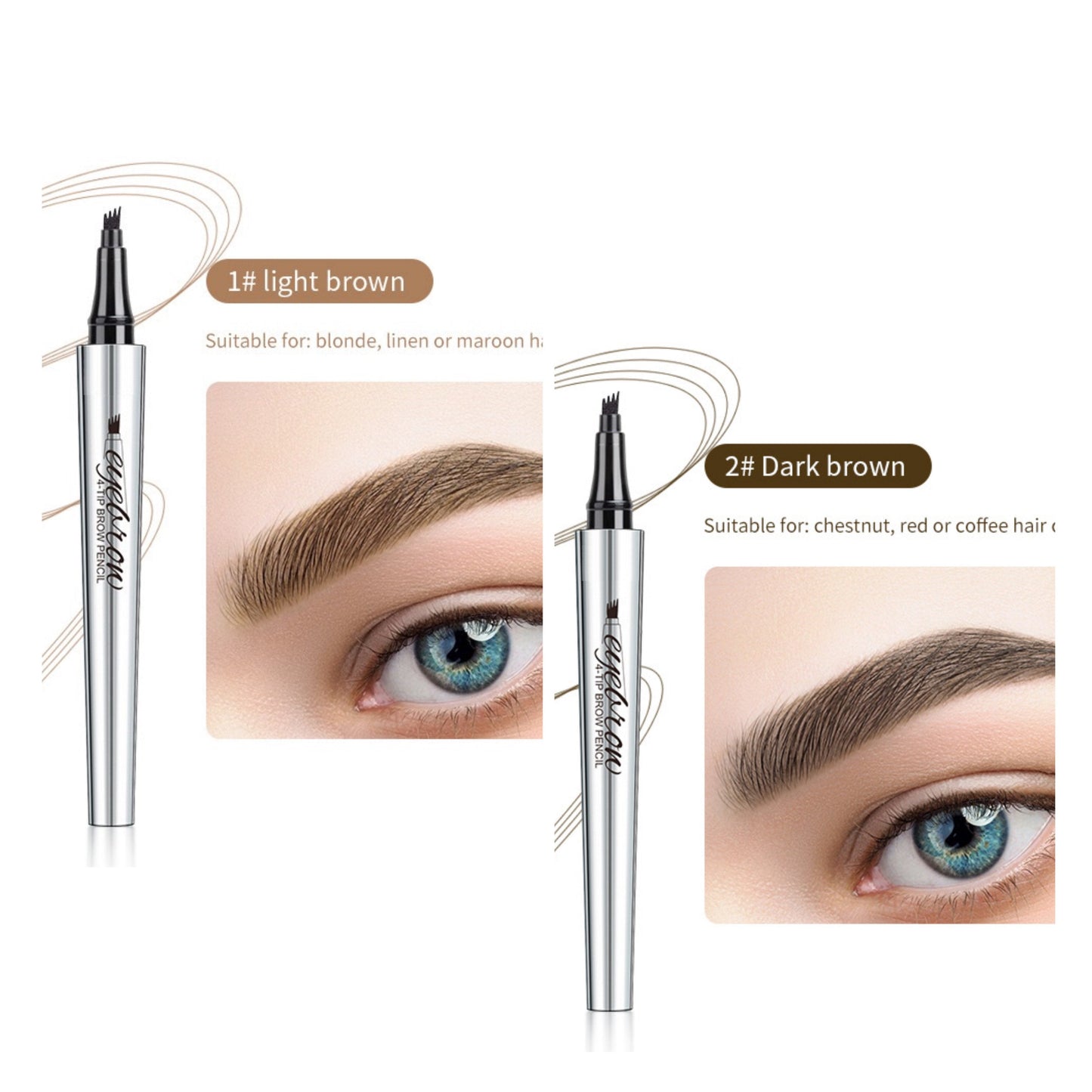 Αδιάβροχο στυλό φρυδιών 3D Microblading (2 τεμ.)-GR