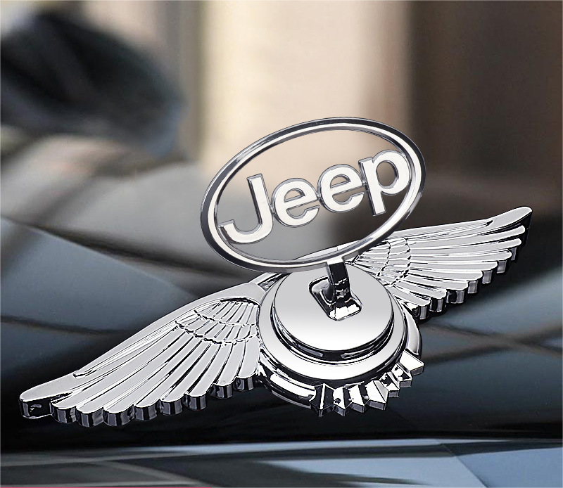 Logo na maskę samochodu z ozdobą