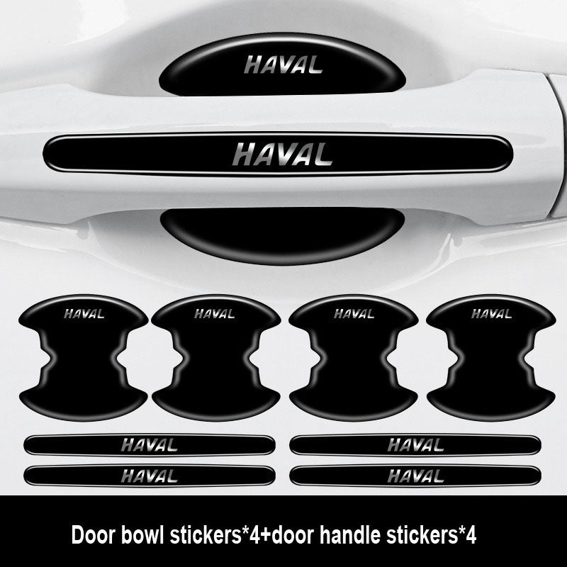 Sutirštinti automobilio durelių klijai su logotipu ✨8 vnt.✨--LT