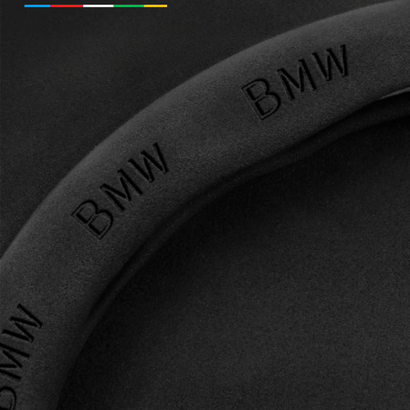 TrackVibe | Κάλυμμα τιμονιού από μαύρο σουέτ άνθρακα – Αντιολισθητικό και ανθεκτικό στη φθορά-GR