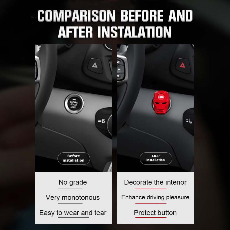 Metalowa osłona przycisku startowego Premium | Edycja Hero