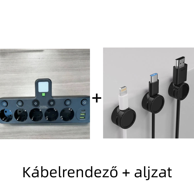 🔌⚡Inteligentny kabel zasilający z portami USB (wtyczka EU)