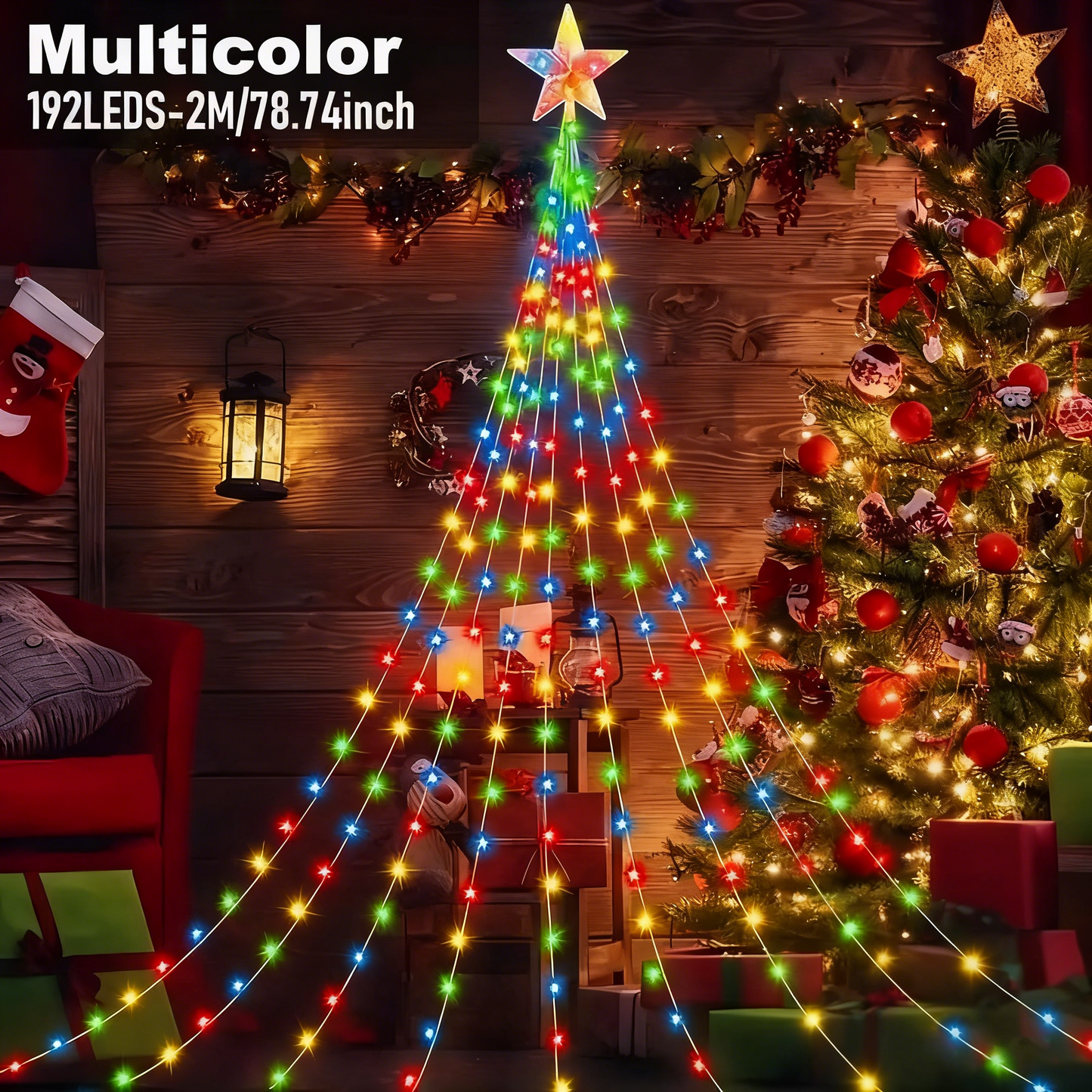 🎁Wczesna wyprzedaż świąteczna 50% TANIEJ🎄Lampki choinkowe Starlight Cascade