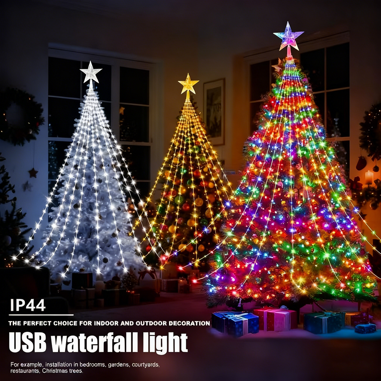 🎁Wczesna wyprzedaż świąteczna 50% TANIEJ🎄Lampki choinkowe Starlight Cascade