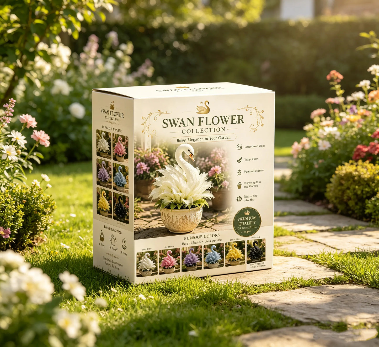 🔥Huge Discounts!🦢 Rare Swan Flower Bulbss – Grow Your Own Dreamy Swan Lake Garden
