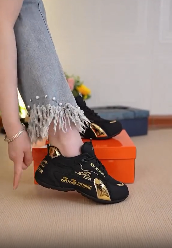 Μοντέρνα γυναικεία καθημερινά άνετα αθλητικά παπούτσια που αυξάνουν το ύψος-GR