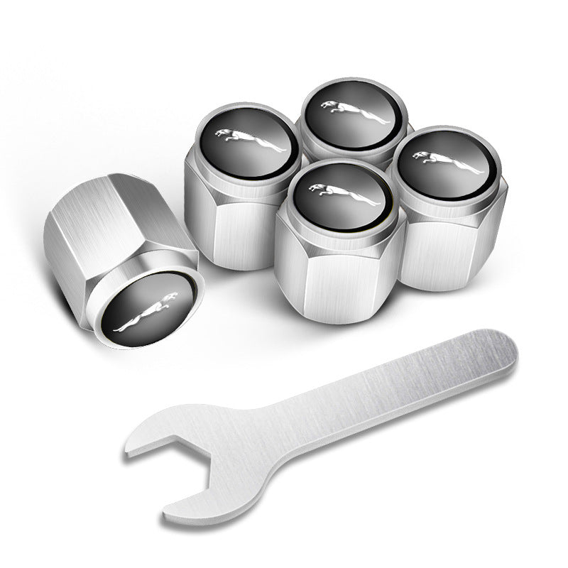 🔥Καπάκια βαλβίδων για ελαστικά αυτοκινήτου (5 τεμάχια + 1 κλειδί)-GR