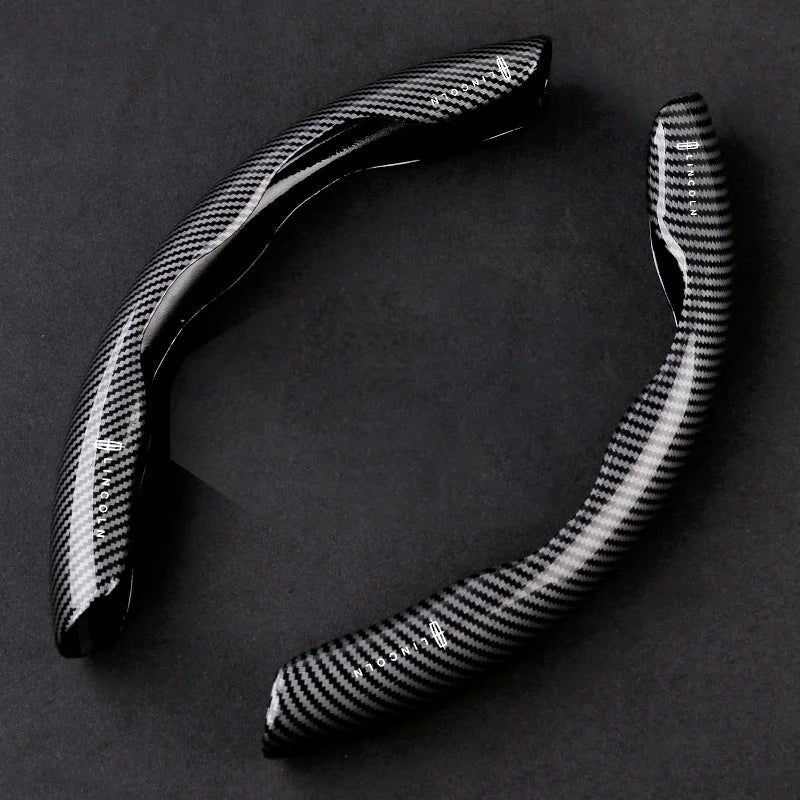 🔥Νέο κάλυμμα τιμονιού από ανθρακονήματα γενικής χρήσης (2 τεμάχια)❗Ταιριάζει σε όλα τα μοντέλα-GR