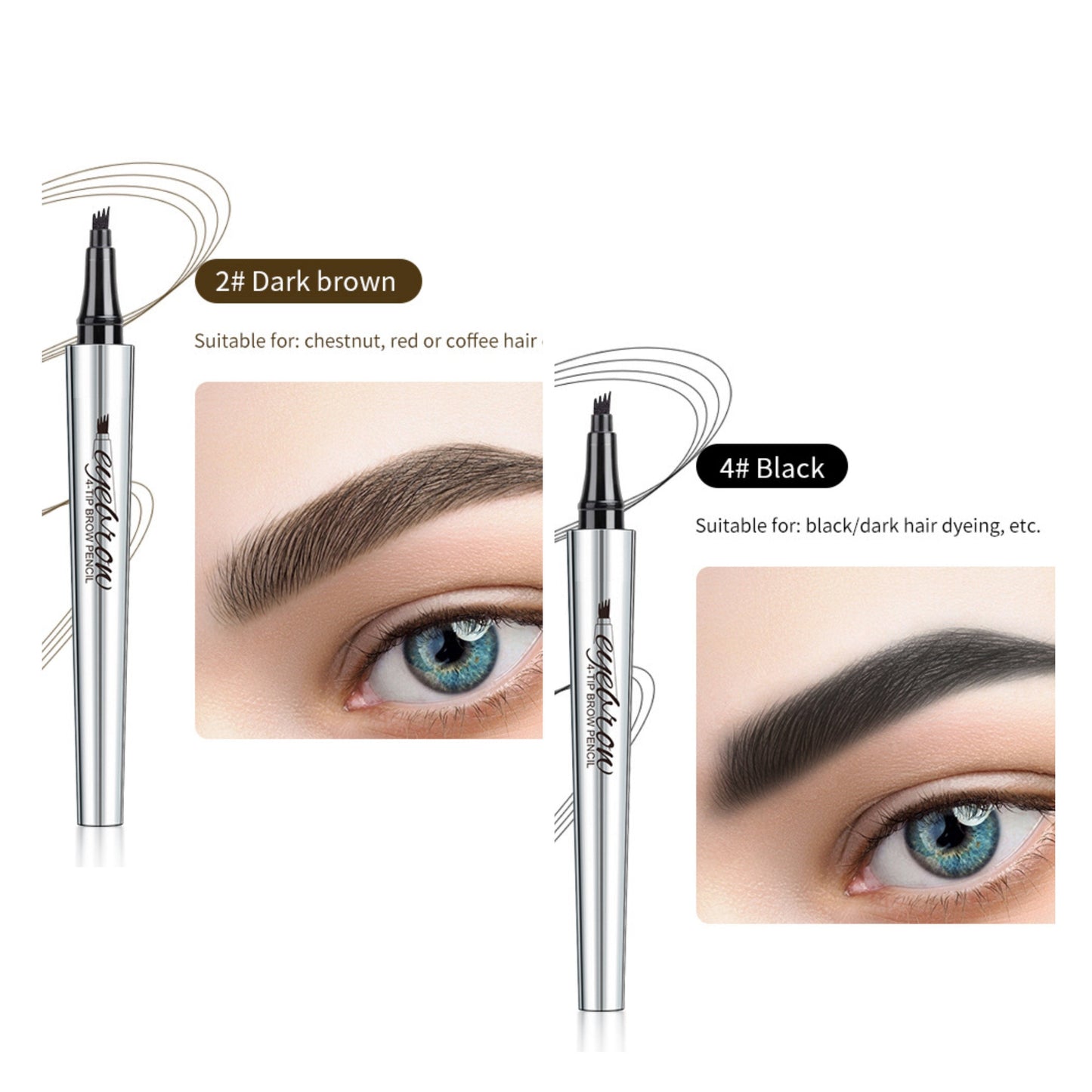 Αδιάβροχο στυλό φρυδιών 3D Microblading (2 τεμ.)-GR