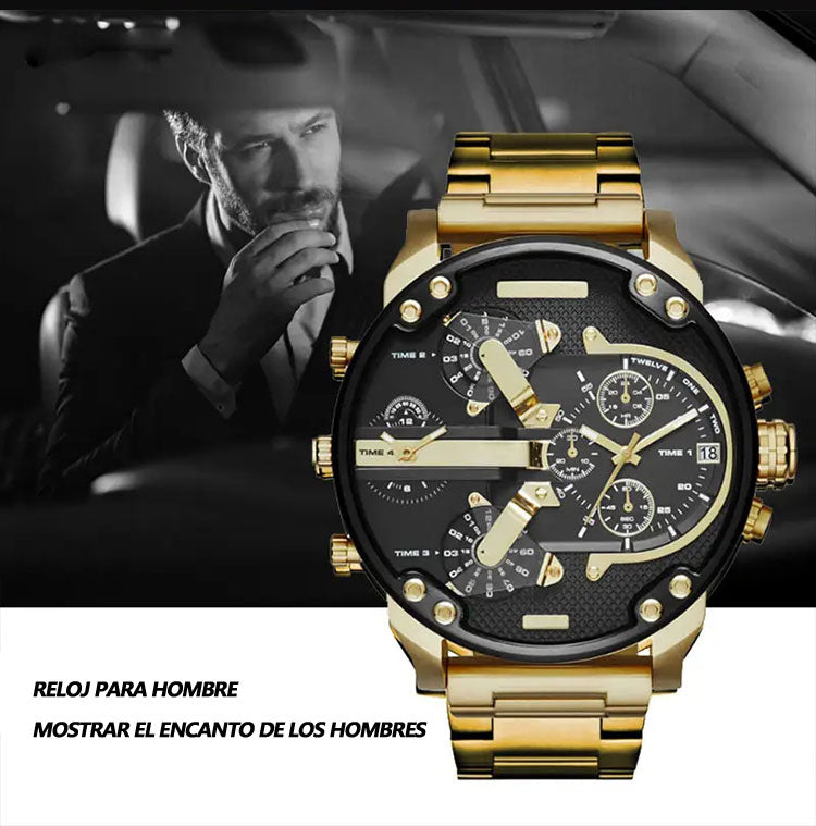 Reloj de hombre con esfera grande. 