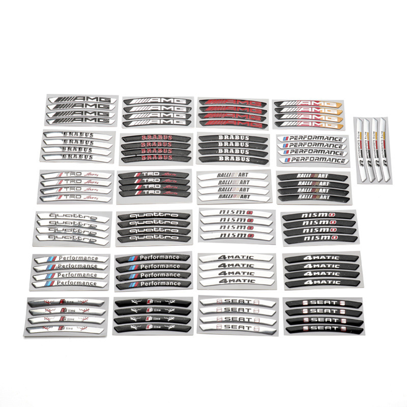 Gorąca wyprzedaż ✨50% zniżki ✨Naklejka 3D na felgę metalową z motywem osobowości (4 szt.)