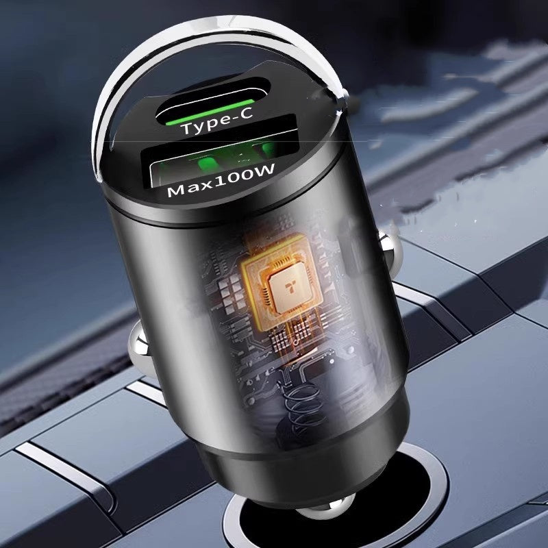 Ukryta ładowarka samochodowa USB z dwoma portami