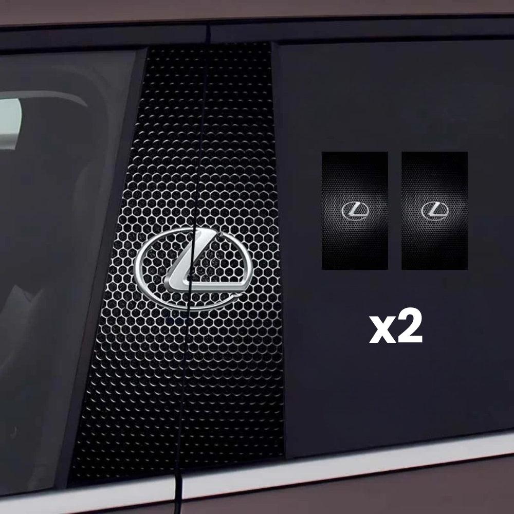 2x automobilio langų lipdukai su logotipu-LT