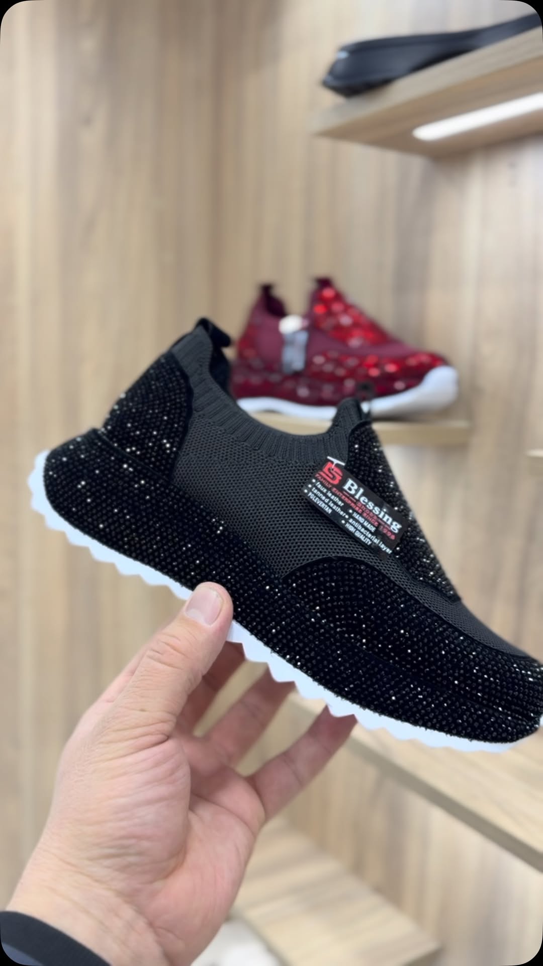 Μοντέρνα, καθημερινά αθλητικά παπούτσια με κρύσταλλα-GR