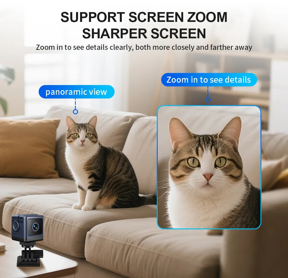 Kamera bezpieczeństwa W03 Smart WiFi – 1080P HD, widzenie nocne, wykrywanie ruchu, niski pobór mocy