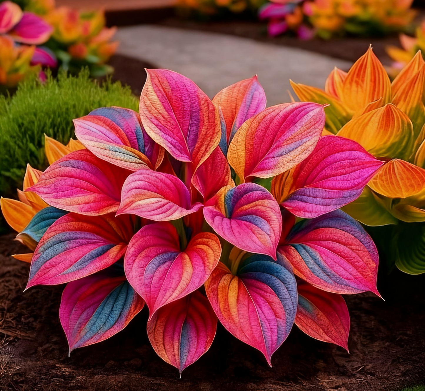 🔥🌌 Tamsoje šviečianti sodo magija: retos hostų sėklos su tamsiai mėlynomis liepsnomis-LT