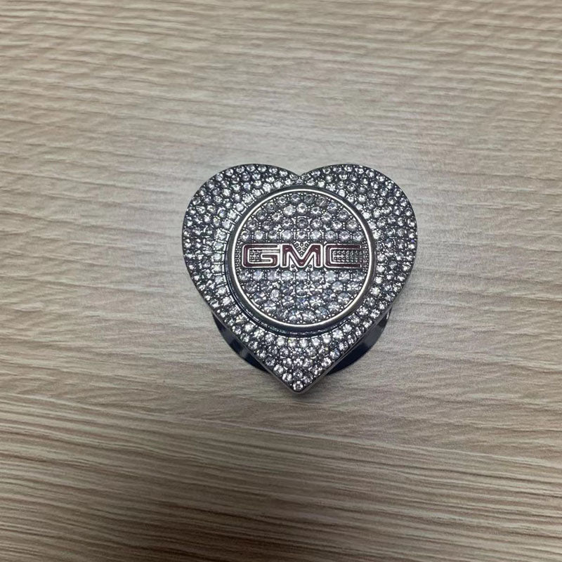 Προσφορές 2025🔥Προστατευτική θήκη με ένα κουμπί σε σχήμα καρδιάς, διακοσμημένη με διαμάντια-GR