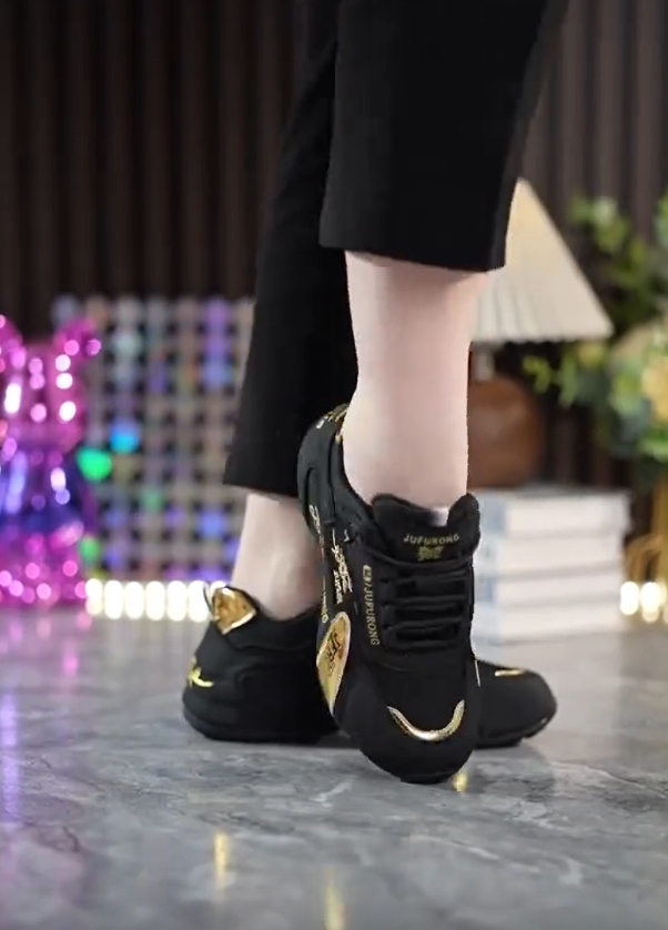 Μοντέρνα γυναικεία καθημερινά άνετα αθλητικά παπούτσια που αυξάνουν το ύψος-GR