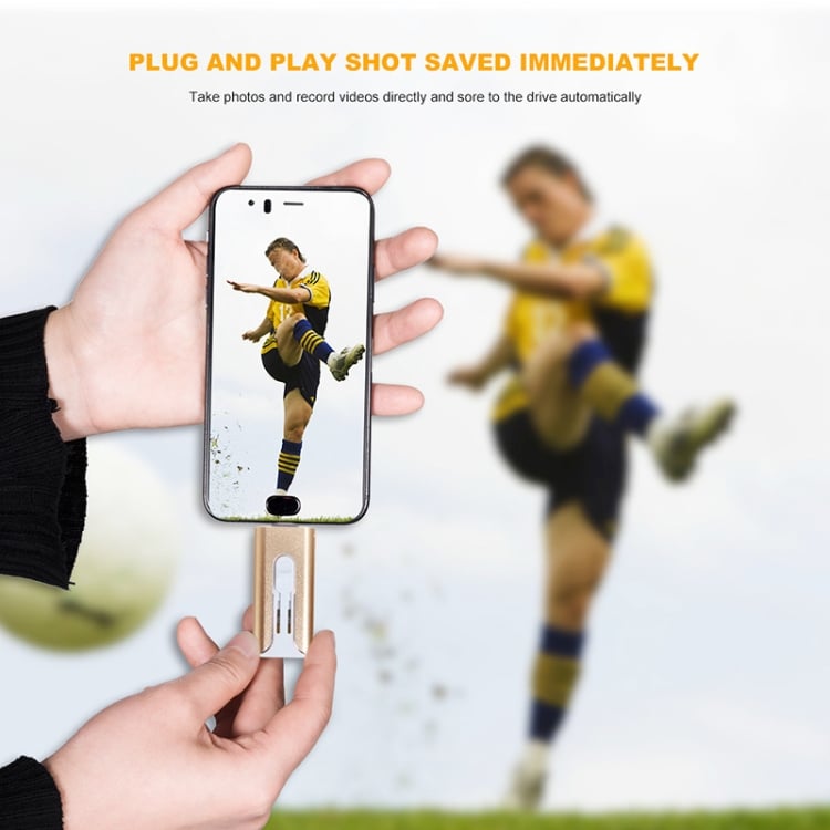 32~256GB Micro USB + 8-pinski + USB 3.0 4 v 1 U-disk za mobilni telefon in računalnik-SI