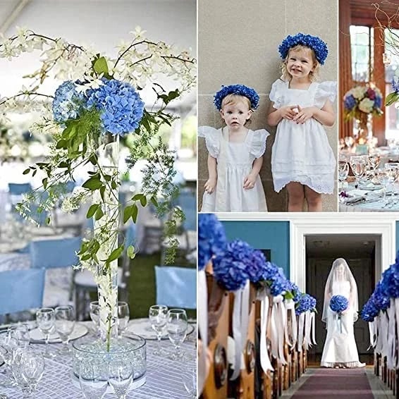 Όμορφα λουλούδια✨ ΖΕΣΤΗ ΣΦΡΑΓΙΔΑ - 45% ΕΚΠΤΩΣΗ - τεχνητά λουλούδια ορτανσίας για εξωτερική χρήση✨-GR