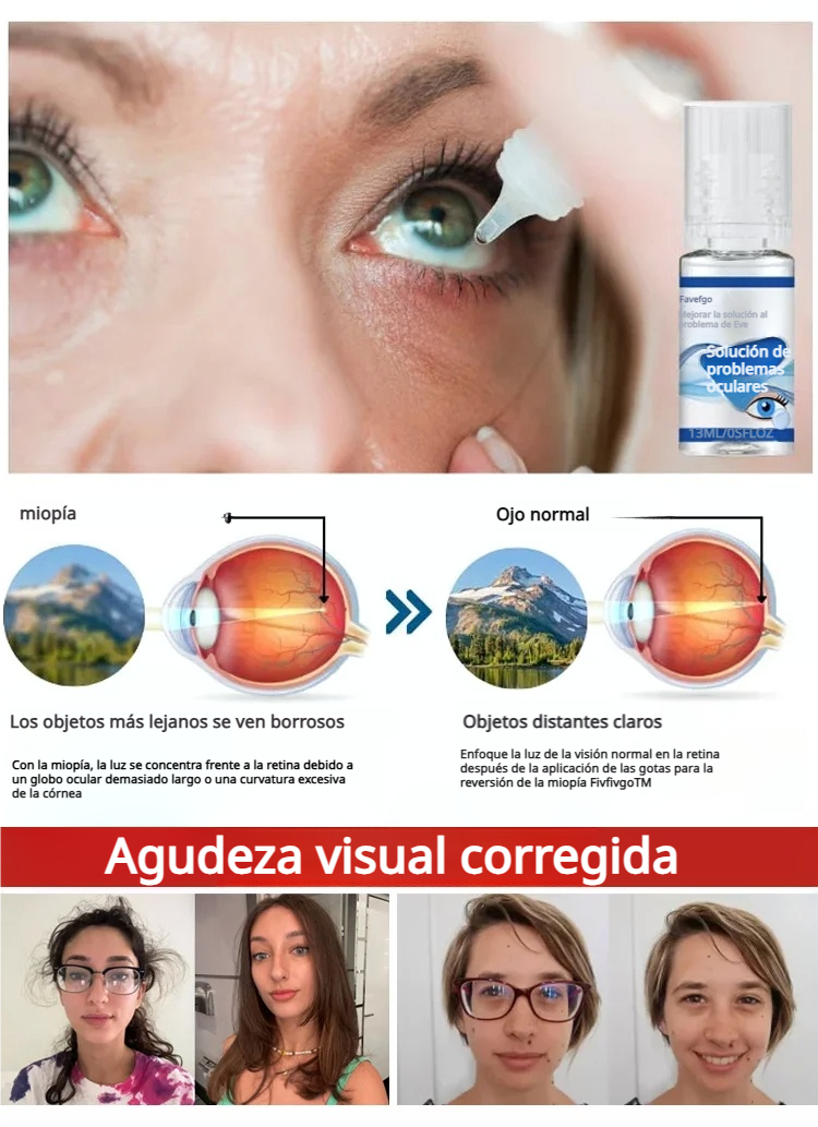 Gotas para los ojos para corregir la visión.