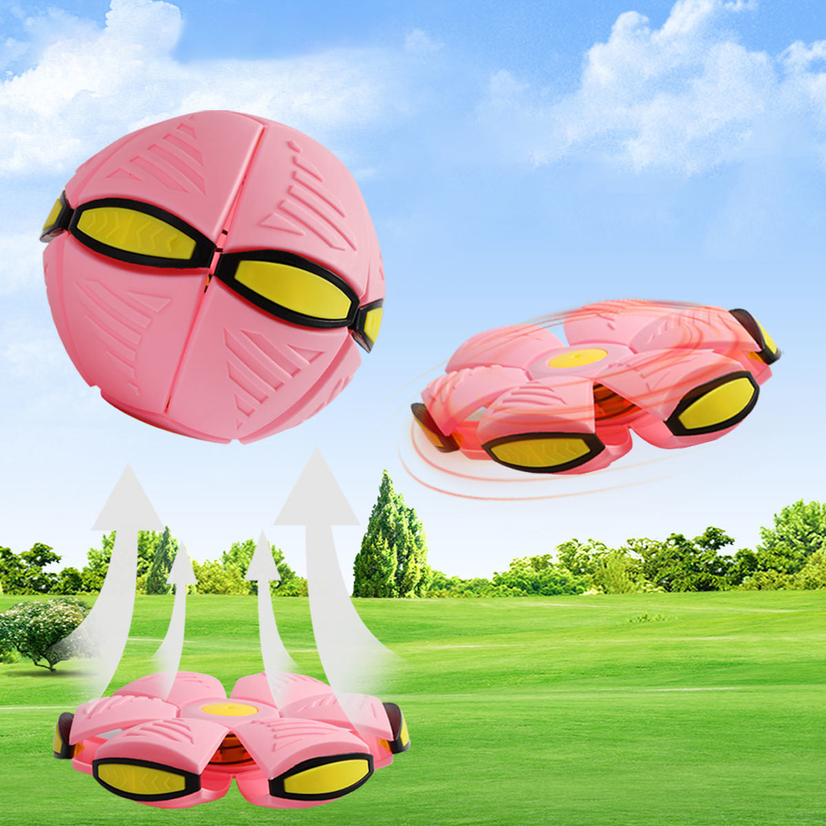 [Kup jeden, a drugi dostaniesz gratis] Piłka do skakania dla dzieci, Magiczna piłka, Magiczna latająca spodek, Piłka do skakania, Interakcja rodzic-dziecko (odpowiednia dla małych psów)