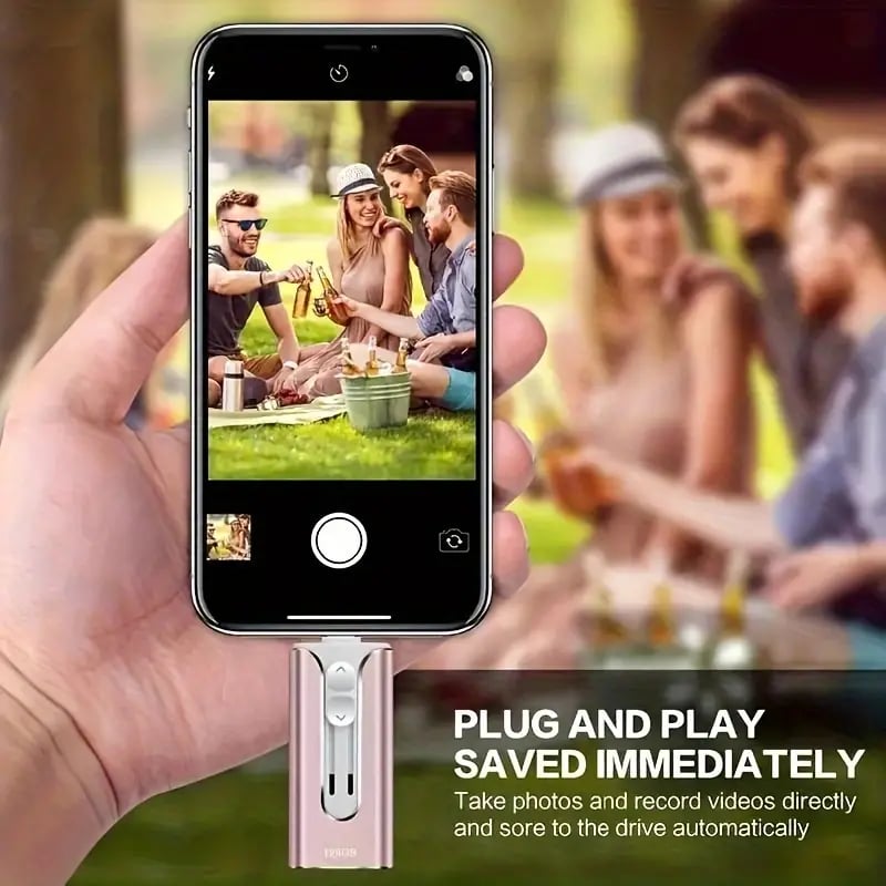 32~256GB Micro USB + 8-pinski + USB 3.0 4 v 1 U-disk za mobilni telefon in računalnik-SI