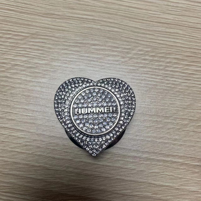 2025 m. karštas išpardavimas🔥Širdies formos, deimantais inkrustuotas apsauginis dėklas su vieno mygtuko užvedimu-LT