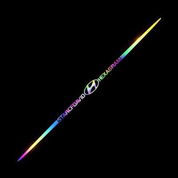 3D spalvoti lazeriu atspindintys automobilių lipdukai, 4 vnt.-LT