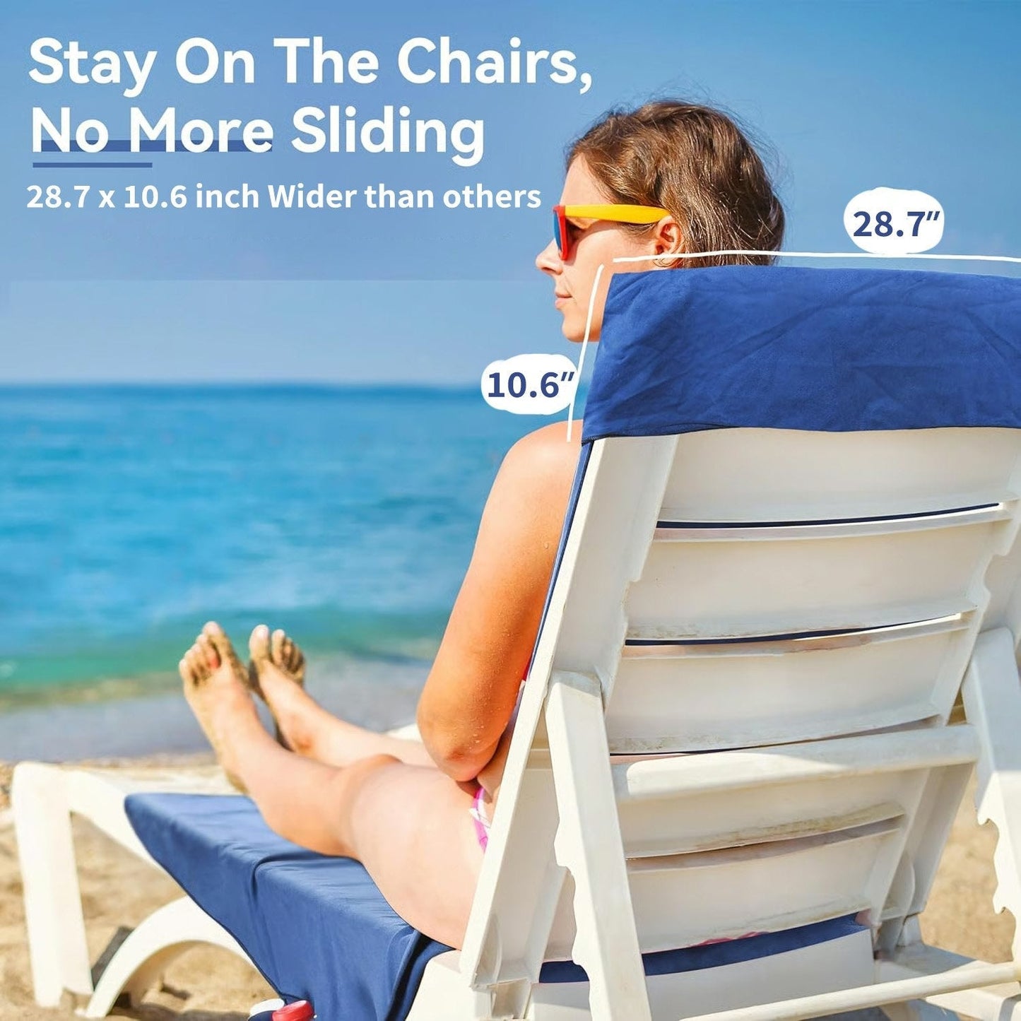 🏖️🌞 Πετσέτα ηλιοθεραπείας σε τσάντα με τσέπες αποθήκευσης💦-GR