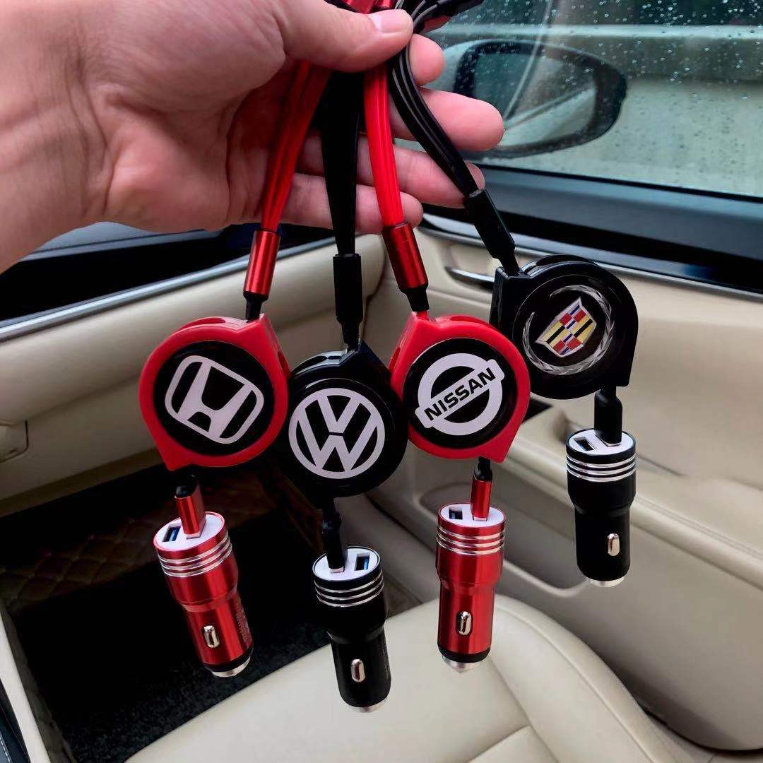 3 σε 1 ανασυρόμενο καλώδιο δεδομένων αυτοκινήτου + δωρεάν φορτιστής αυτοκινήτου-GR