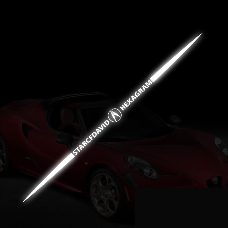 Αυτοκόλλητα αυτοκινήτου 3D με πολύχρωμες αντανακλάσεις λέιζερ 4 τεμάχια-GR