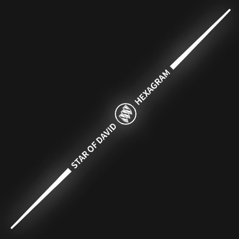 3D spalvoti lazeriu atspindintys automobilių lipdukai, 4 vnt.-LT