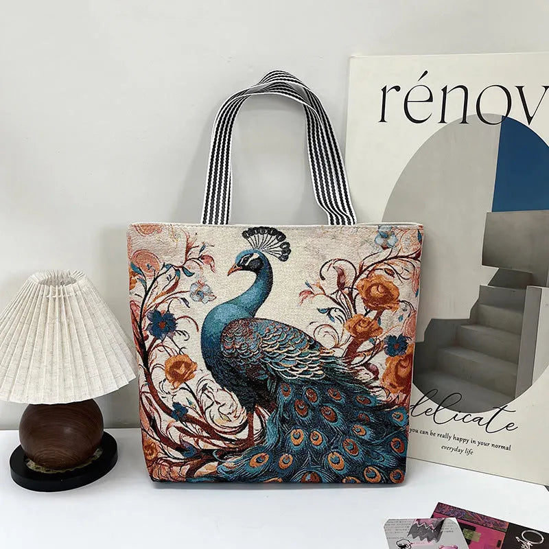 Vintažinis, kasdienis drobinis krepšys-LT