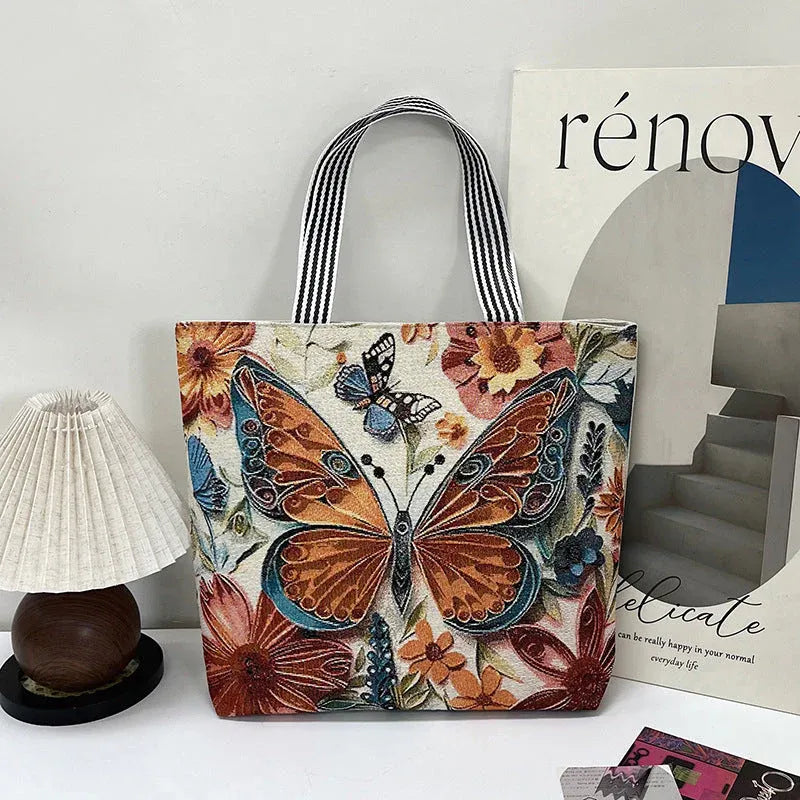 Vintažinis, kasdienis drobinis krepšys-LT