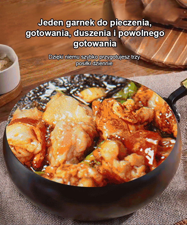 【Zdrowa patelnia bez powłoki】Czyste żelazo, nieprzywierająca.