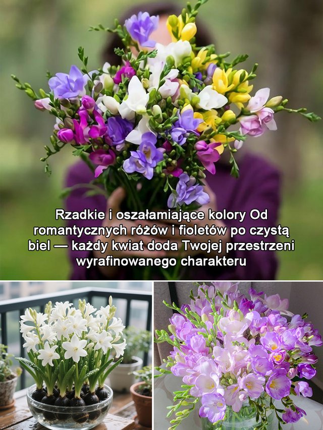 Kwitnienie przez cały rok! Najwyższej jakości cebulki pachnącego kosacica (Freesia)