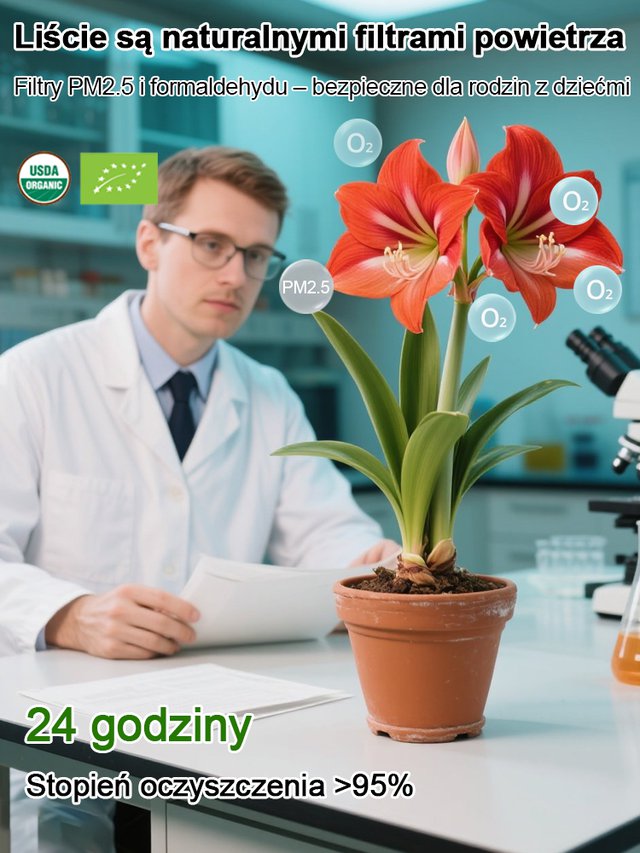 Silnie pachnące, całoroczne, kwitnące cebule amarylisów