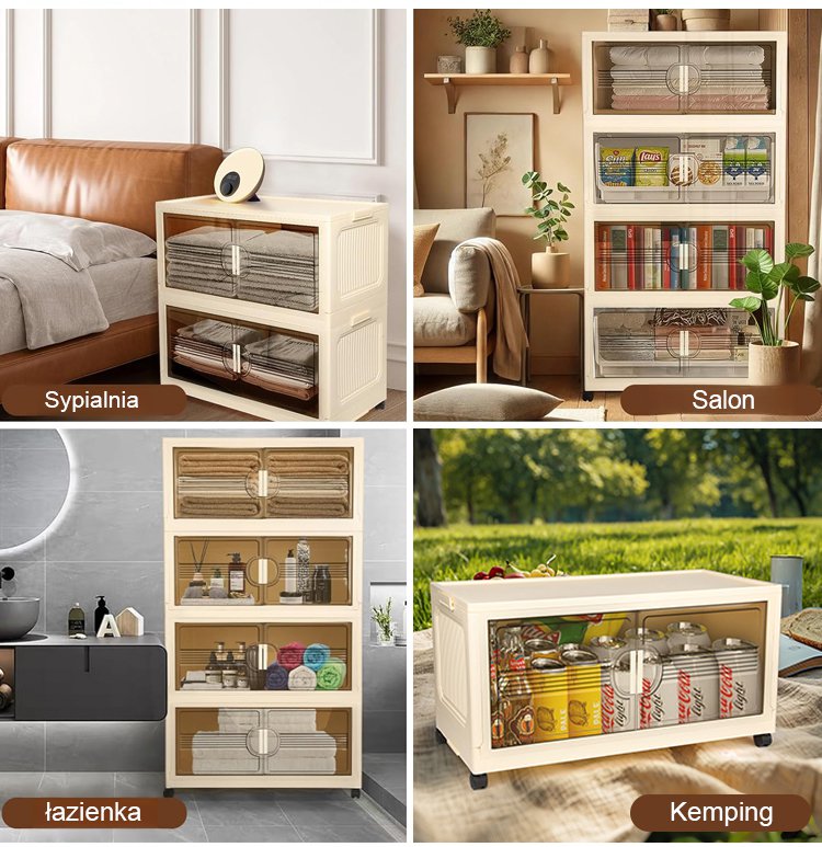 Składana szafa do przechowywania bez montażu