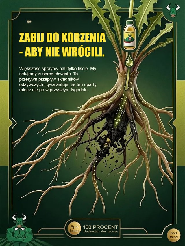 Środek chwastobójczy i zwalczający zgniliznę korzeni