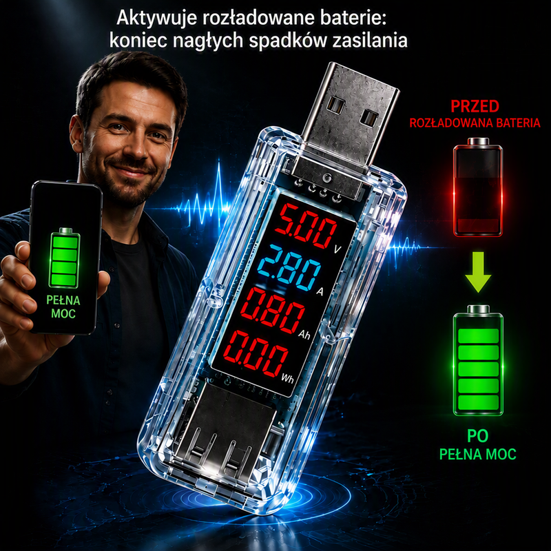 Smartfon battery repair dongle – aktywuje martwe baterie, przywraca ładowanie w kilka minut. Na pobranie! ⚡