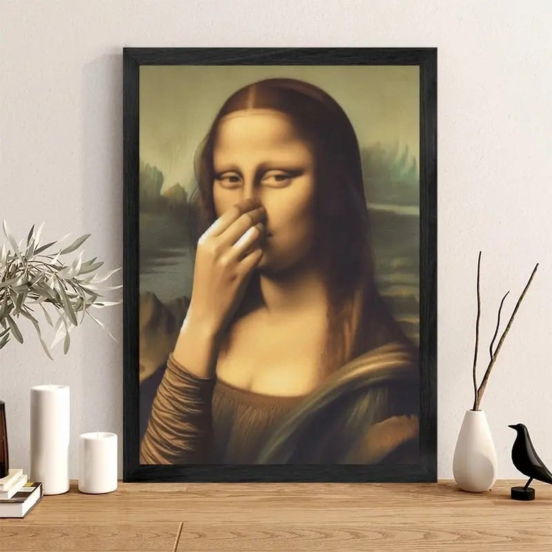 🔥Specjalna cena 9,99 USD dzisiaj!!!🎁🎨🧻Zabawna sztuka łazienkowa bez ramy – dodaj trochę świątecznego śmiechu! 😂