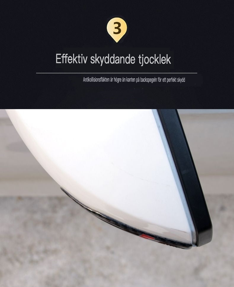 Anglies pluošto veidrodėlio lipdukas su apsauga nuo smūgių ir logotipu-LT