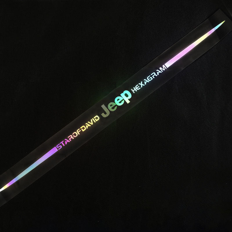 Naklejka samochodowa 3D kolorowa, laserowo odblaskowa, 4 szt.