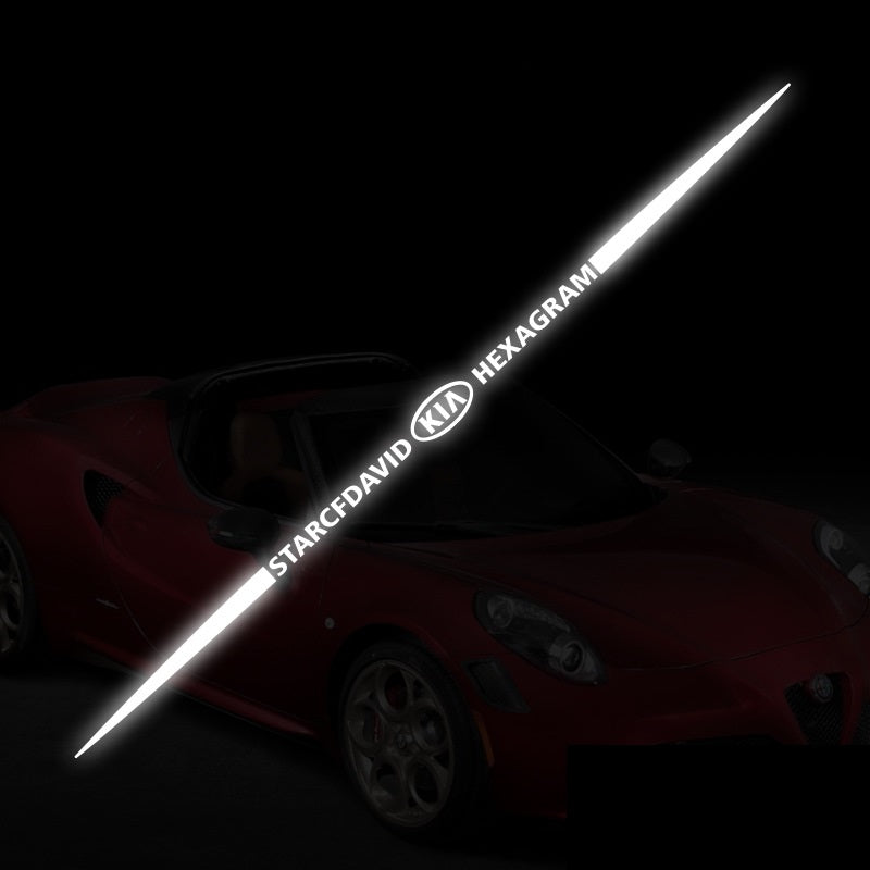 Αυτοκόλλητα αυτοκινήτου 3D με πολύχρωμες αντανακλάσεις λέιζερ 4 τεμάχια-GR