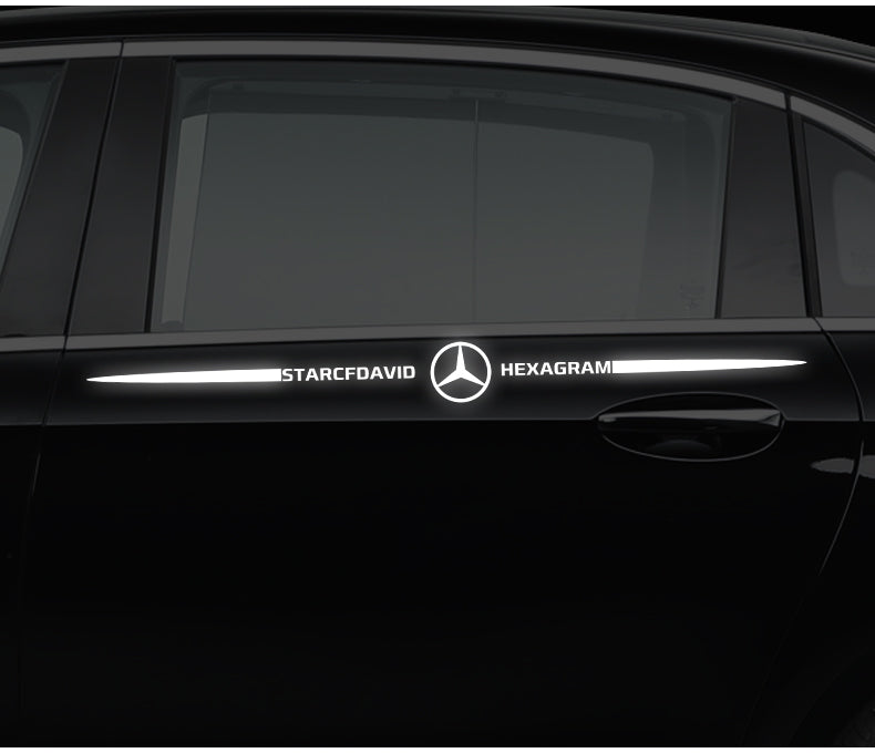 Αυτοκόλλητα αυτοκινήτου 3D με πολύχρωμες αντανακλάσεις λέιζερ 4 τεμάχια-GR