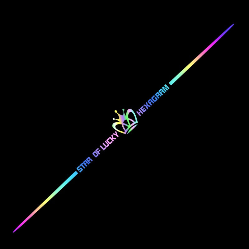 Αυτοκόλλητα αυτοκινήτου 3D με πολύχρωμες αντανακλάσεις λέιζερ 4 τεμάχια-GR