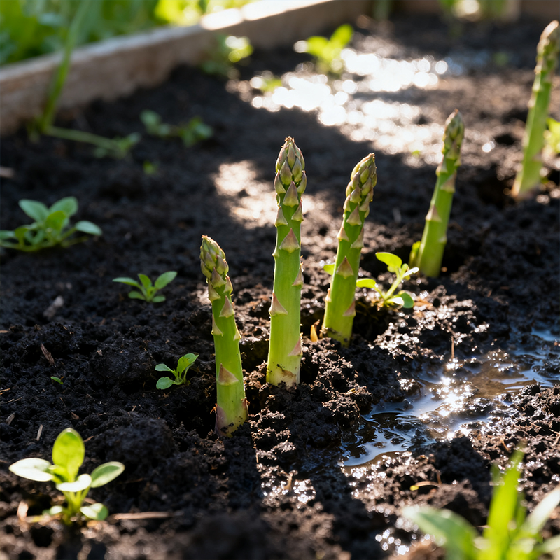 🌱 Wyhoduj własne szparagi z nasion — świeże, aromatyczne i trwałe 👑